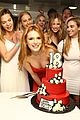 bella thorne 18th bday party friends red dress 05