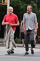 victor garber ubby rainer go for a stroll in nyc 01