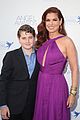 debra messing is joined by son roman at angel awards 02