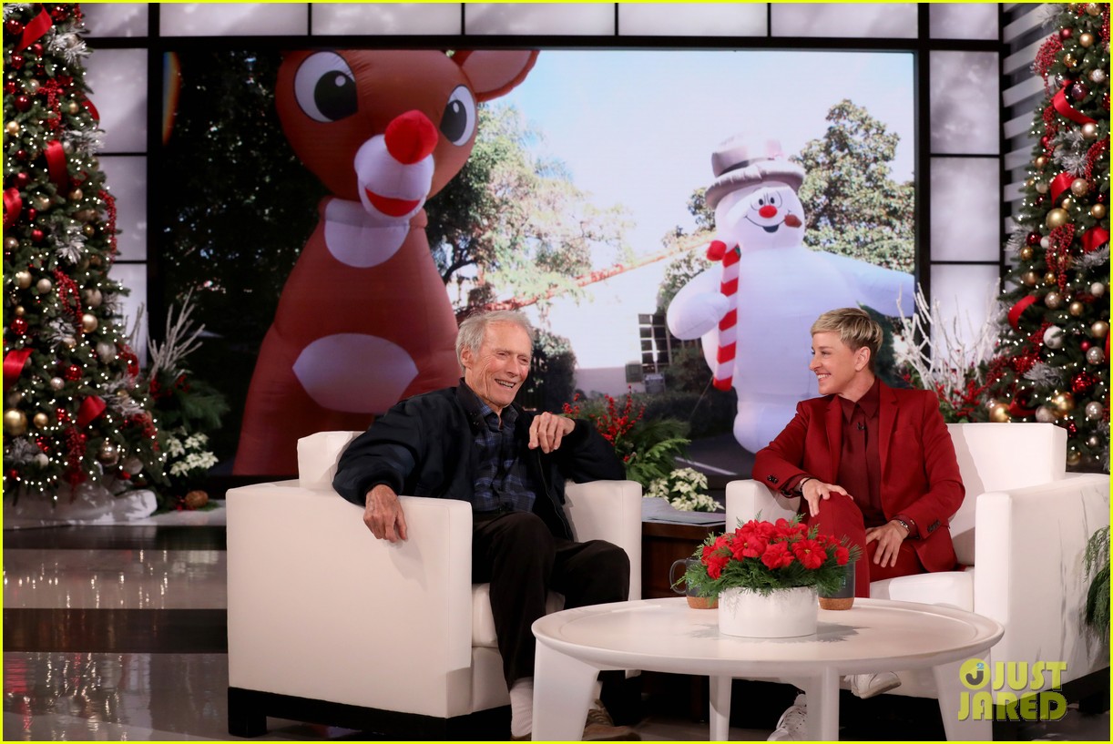 clint eastwood tells ellen he conitnued working despite southern california wildfires 024400416