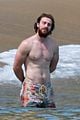 aaron taylor johnson shirtless at the beach 03