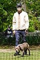 justin theroux takes his dog kuma to a park 05