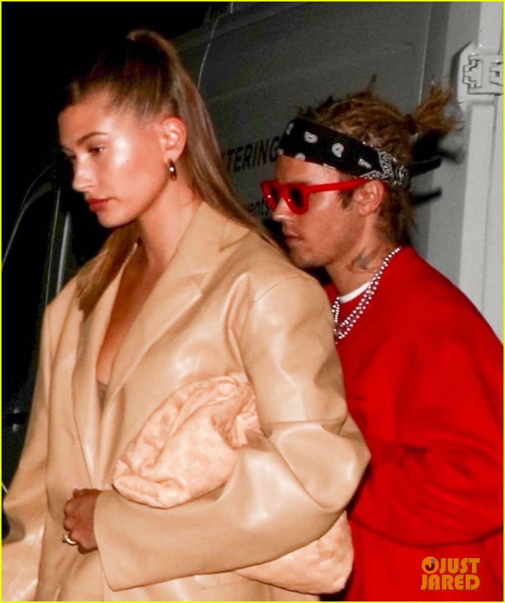 justin bieber new hairstyle at dinner with hailey bieber 044552123