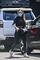 emma stone sports all black for morning workout 01