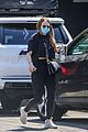 emma stone sports all black for morning workout 05