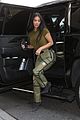 kim kardashian green look out with lala anthony friends 03