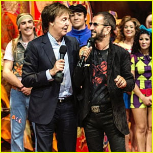 Paul McCartney & Ringo Starr Reunite For Beatles LOVE 10th Anniversary Show in Vegas