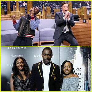 Idris Elba Brings Daugther Isan to 'Dark Tower' NYC Premiere, Plays 'Google Translate' Songs on 'Tonight Show'!