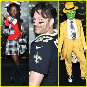 Lupita Nyong'o, Harry Connick Jr, & Kat Graham Step Out for Heidi Klum's Halloween Party!