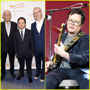 Michael J. Fox Performs with Joan Jett at Parkinson's Benefit