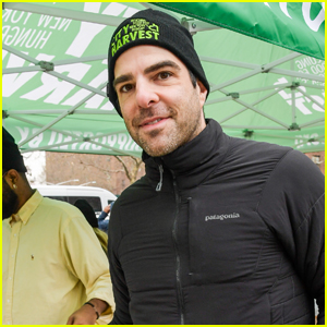 Zachary Quinto Helps Distribute Food with City Harvest Ahead of Thanksgiving!
