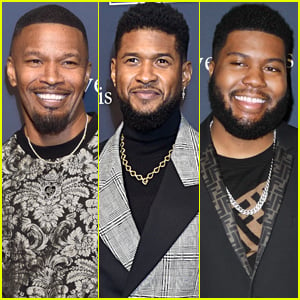 Jamie Foxx, Usher, & Khalid Support Diddy at Pre-Grammys Party!