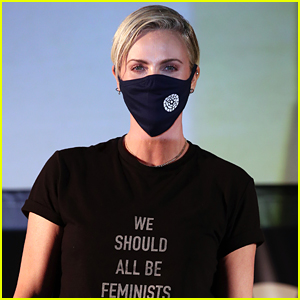 Charlize Theron Wears a Mask During 'Mad Max: Fury Road' Drive-In Screening Event