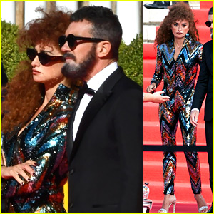 Penelope Cruz Wears Sparkly Jumpsuit While Filming New Movie with Antonio Banderas!