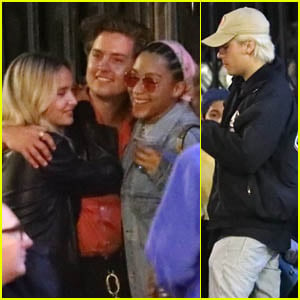 Dylan & Cole Sprouse Hang Out with Stella Maxwell, Camila Mendes & Charles Melton