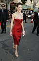 hilary swank asymmetrical red dress 21