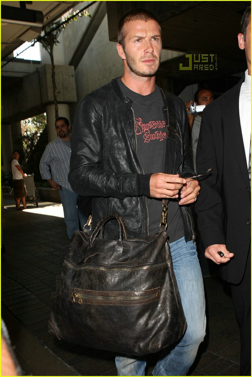 Brown David Beckham Save Our Squad Leather Jacket - Jackets Masters