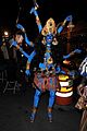 heidi klum blue indian goddess halloween 06