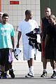 kanye west shoots some hoops 12