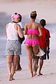 rihanna ruffled pink bikini barbados 03