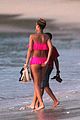 rihanna ruffled pink bikini barbados 13