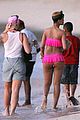 rihanna ruffled pink bikini barbados 20