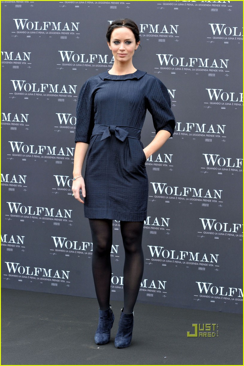 emily blunt wolfman rome photocall 07