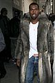 kanye west amber rose fur coats louis vuitton paris fashion week 09