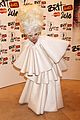 lady gaga brit awards white tier dress 02