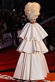 lady gaga brit awards white tier dress 07