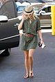 reese witherspoon belted olive dress medical building tavern brentwood 03