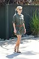 reese witherspoon belted olive dress medical building tavern brentwood 12