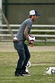 david beckham plays soccer with his sons 01