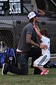david beckham plays soccer with his sons 09