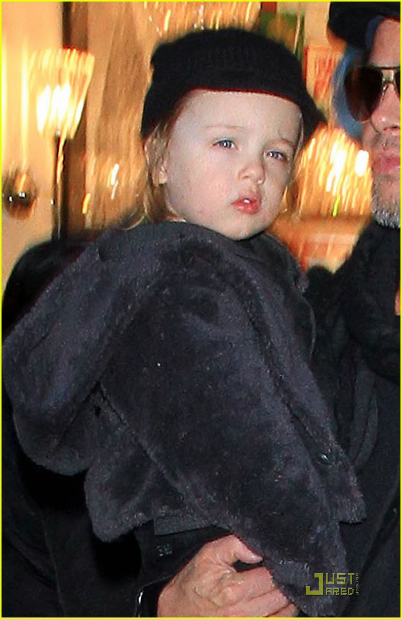 Angelina Jolie & Brad Pitt Lee's Art Shop With the Twins! Photo