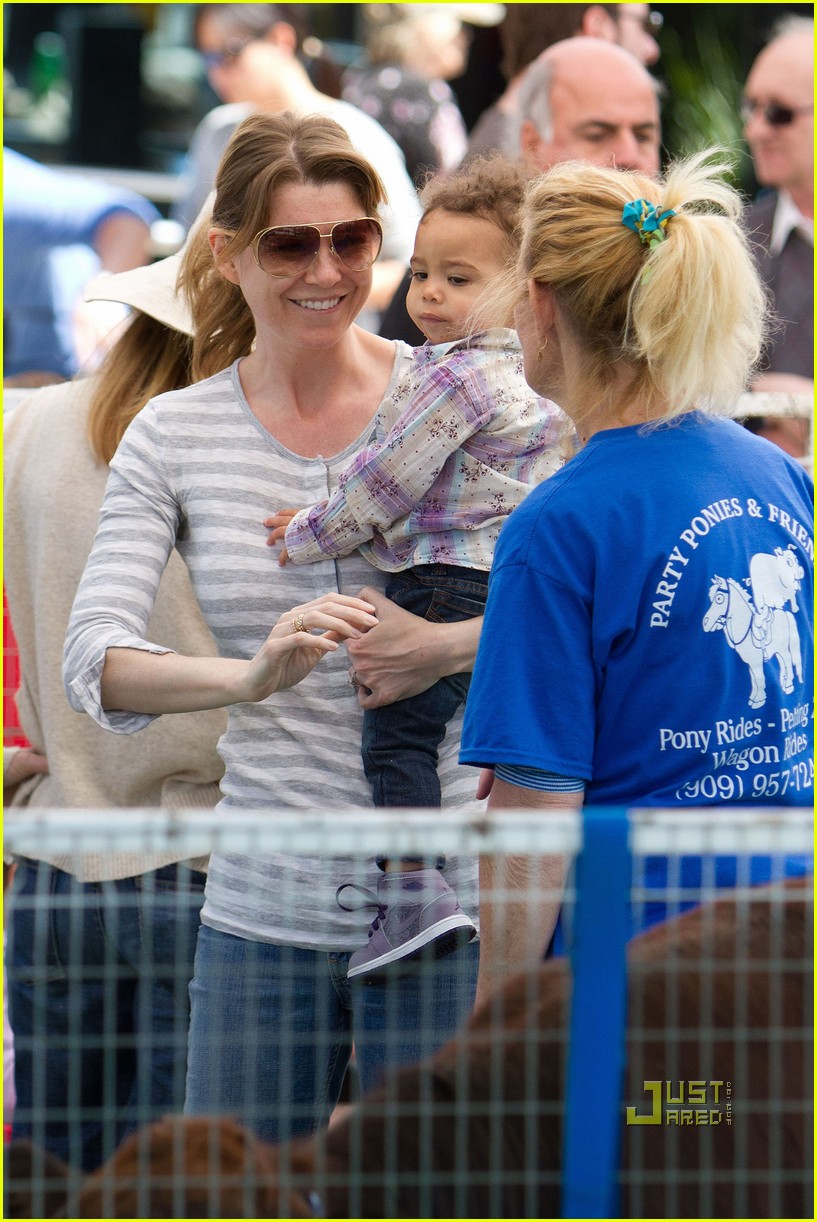 Ellen Pompeo Petting Zoo with Stella! Photo 2534472 Celebrity