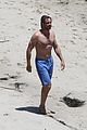 gerard butler shirtless stroll with mystery gal 13