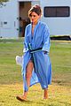 rachel bilson blue bathrobe 03