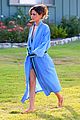 rachel bilson blue bathrobe 05