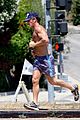 sean penn shirtless jogging with shannon costello 20