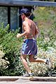 sean penn shirtless jogging with shannon costello 22