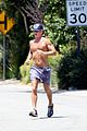 sean penn shirtless jogging with shannon costello 29
