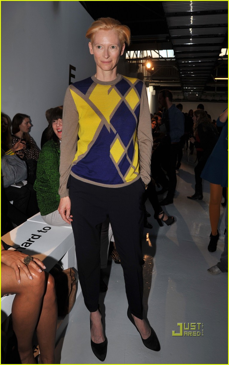 Tilda Swinton Pringle of Scotland Front Row! Photo 2582735 Tilda(01)