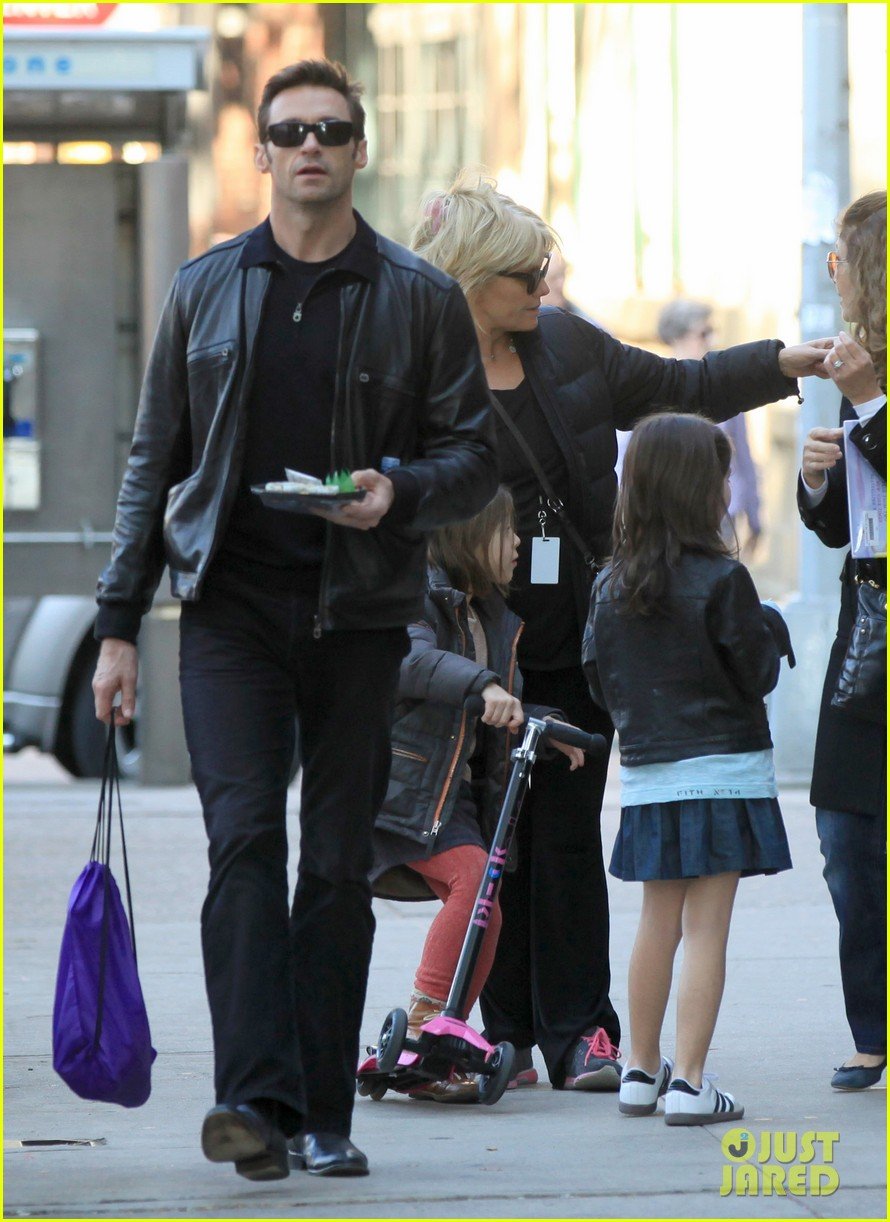 hugh jackman deborra lee furness day out with ava 142596299