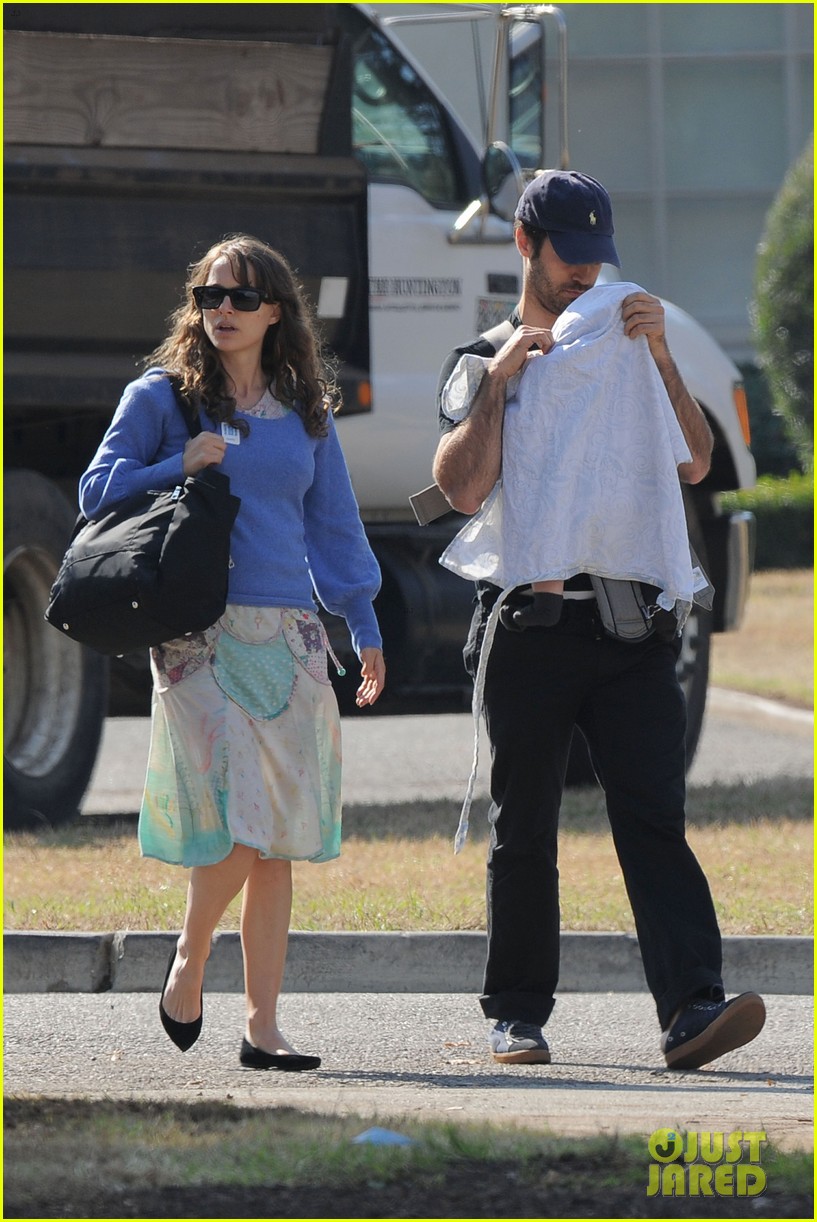Natalie Portman & Benjamin Millepied Gardens with Aleph! Photo