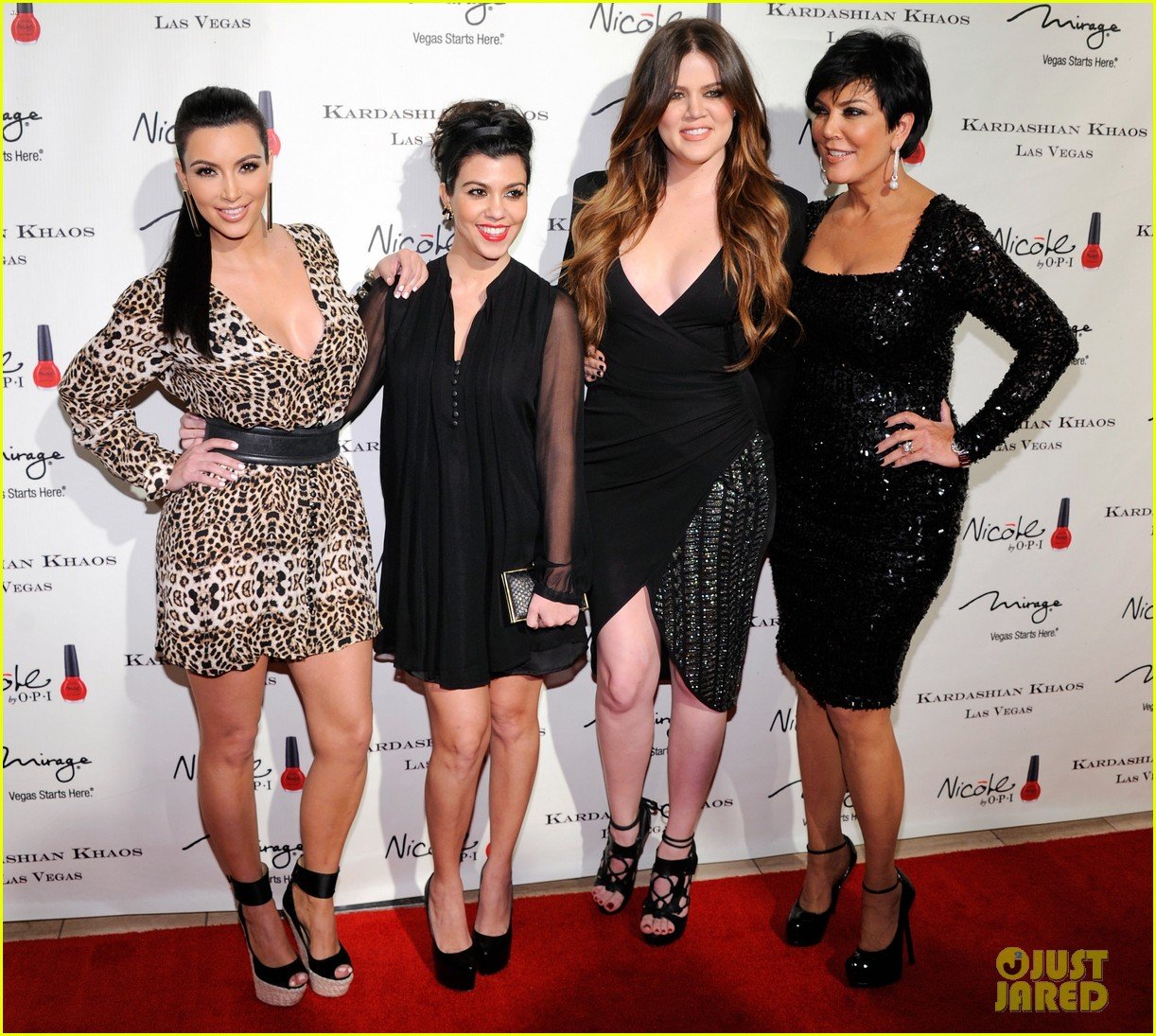 the kardashian family celebrate kardashian khaos opening 042610462
