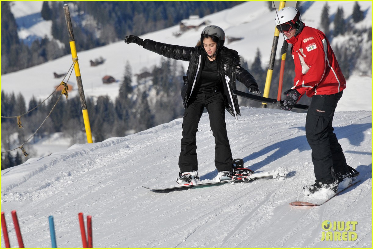 madonna kids skiing switzerland 022614473