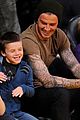 david beckham lakers game with the boys 06