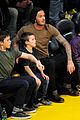 david beckham lakers game with the boys 11