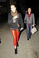kate walsh red pants leopard scarf 03